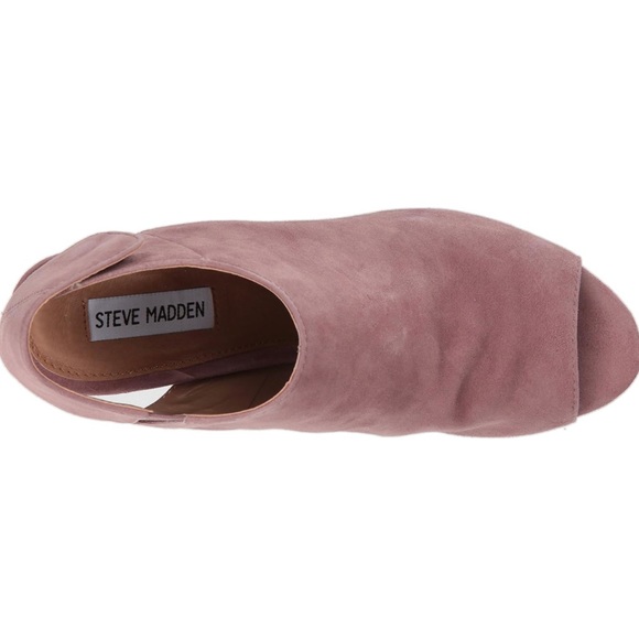 NWT Steve Madden Women's NONSTP Heeled Sandal, mauve suede, 7.5 M US - Picture 5 of 6